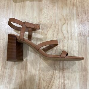 Aldo Women’s Havana Tan Block Heel Sandals with Ankle Strap Size 8